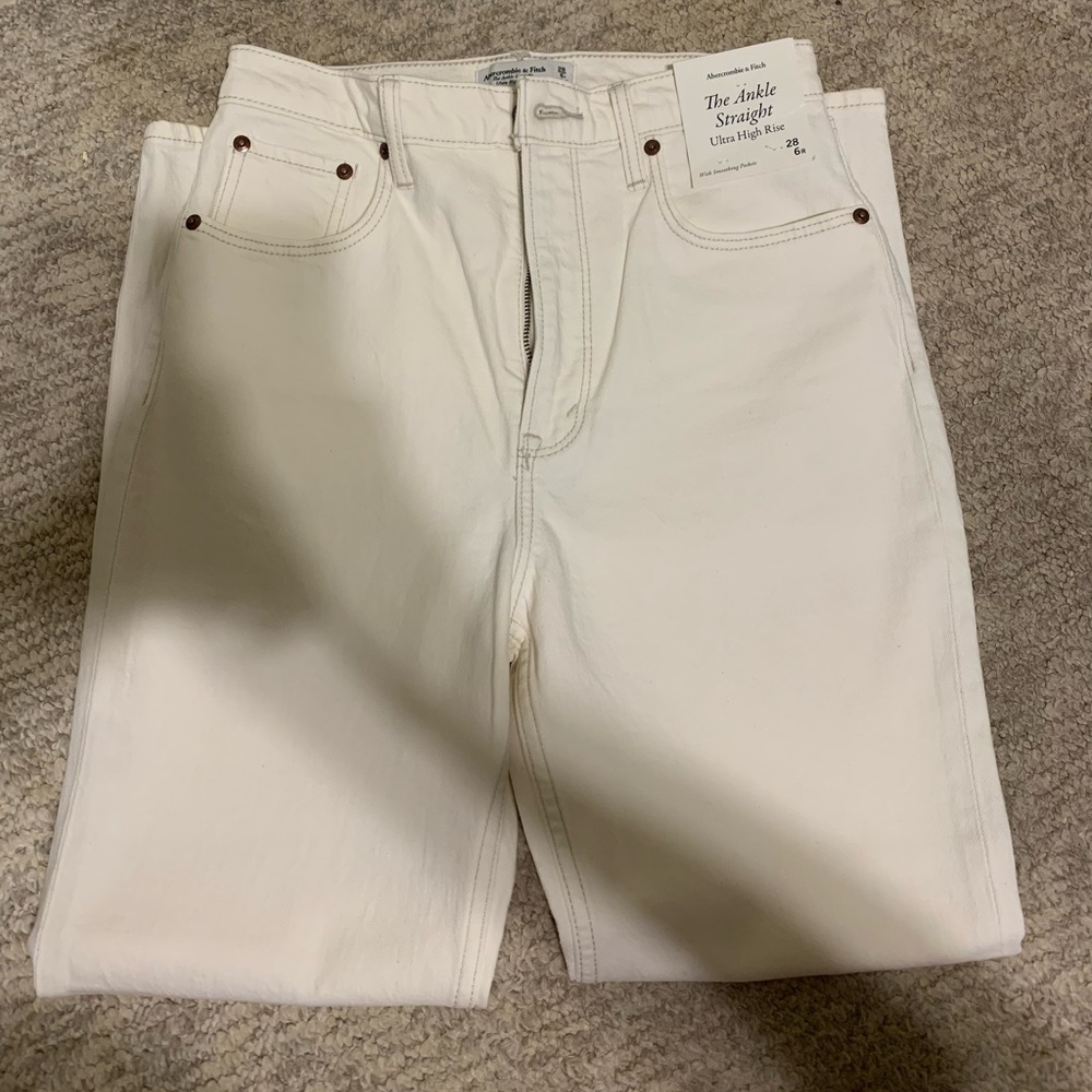 Abercrombie & Fitch Ultra high rise the ankle straight